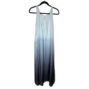 Kate by Laltramoda Light Blue Ombre Tank Sleeveless Lined Midi Maxi Dress S / M